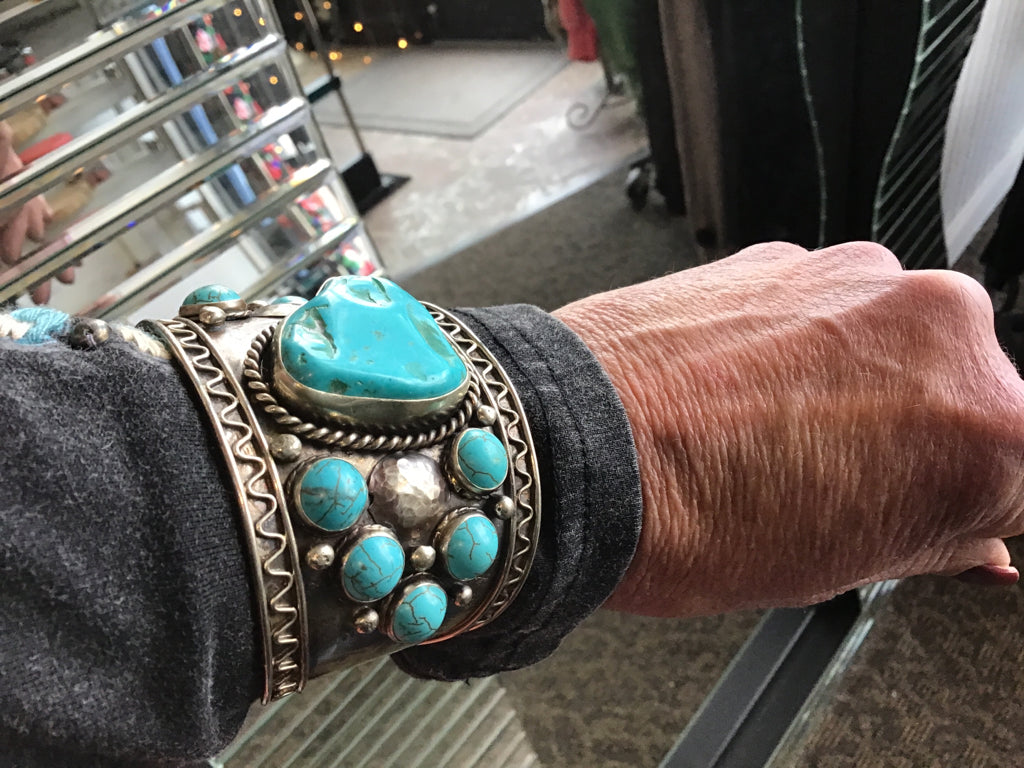 Handmade Silver & Turquoise Cuff Bracelet