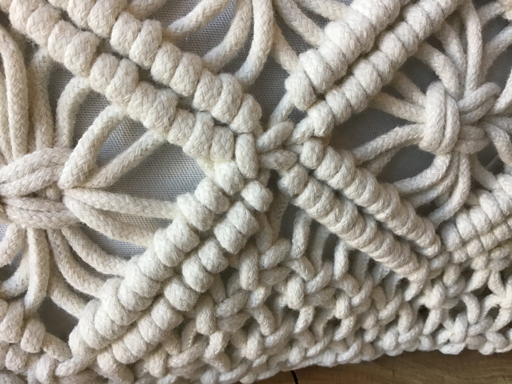 Ivory Crocheted Crossbody Purse