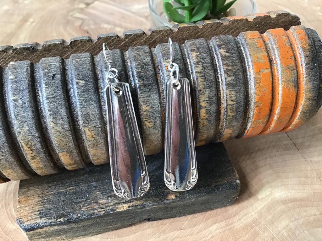 Handmade Stainless Steel Silverware Earrings