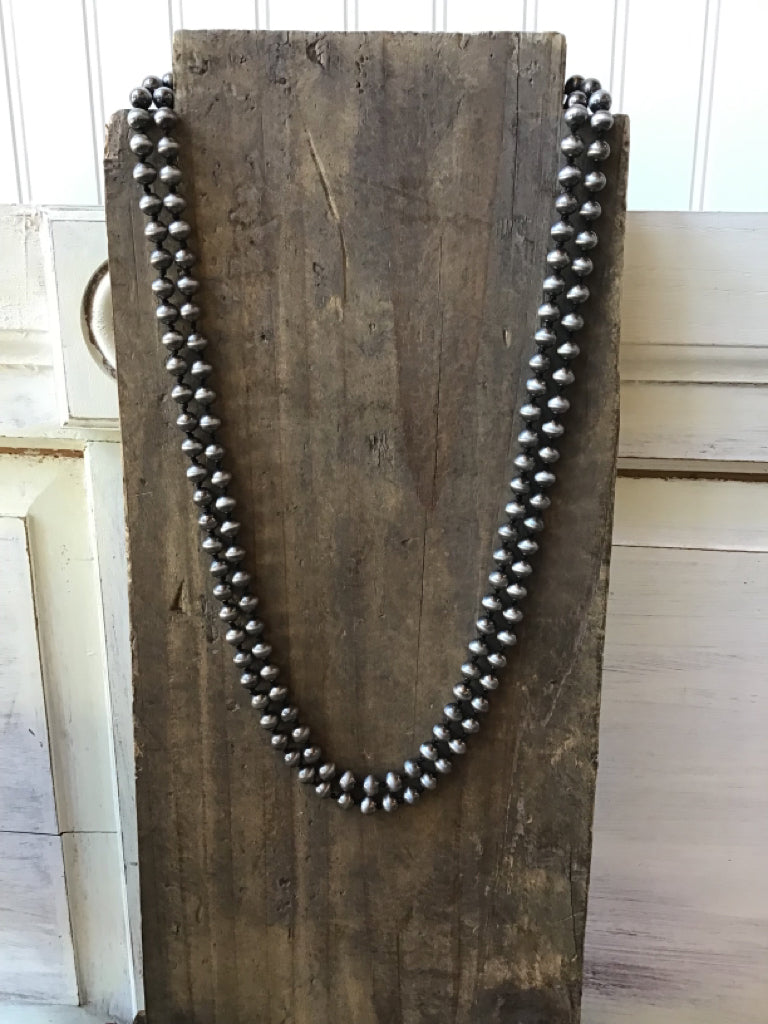 60" Endless Navajo Style Pearl Necklace