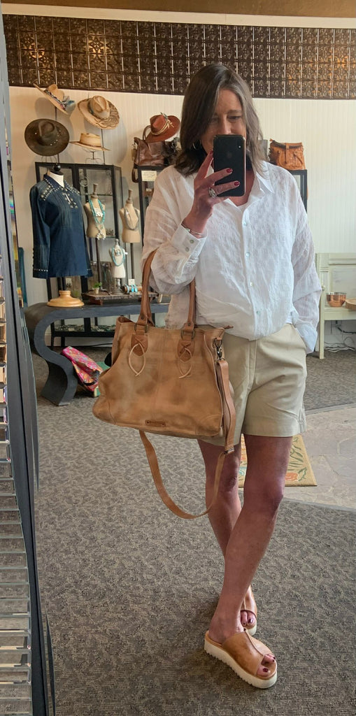 Tan Linen Shorts - Small to 3X