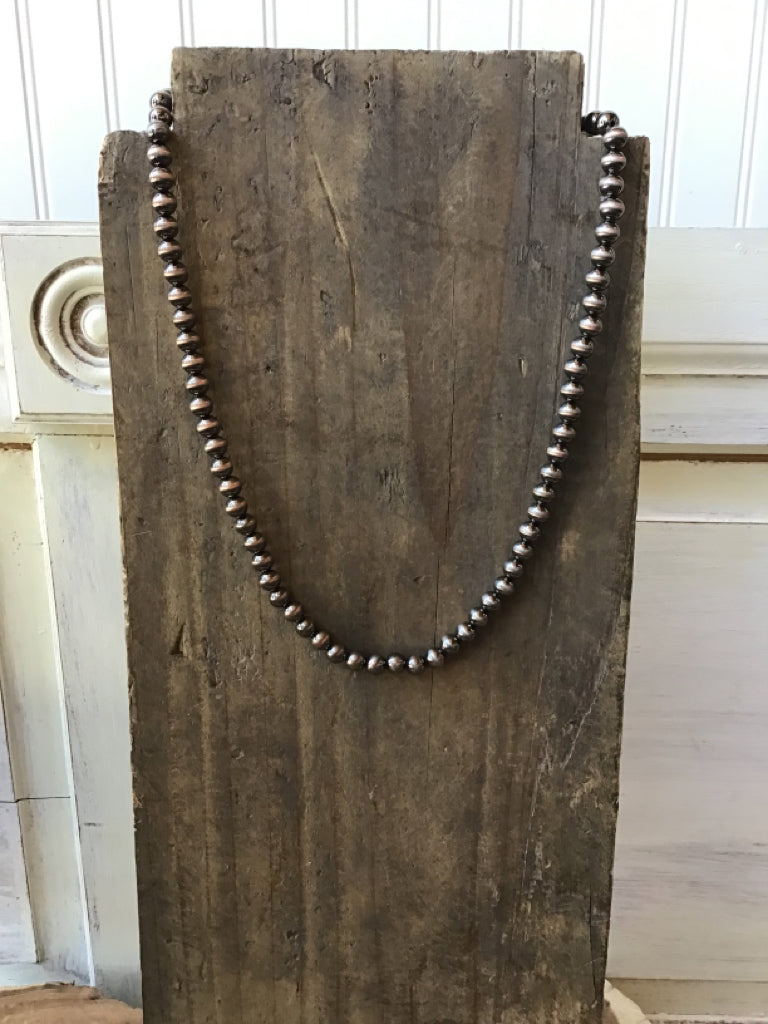 Copper Navajo Style Pearl Necklace