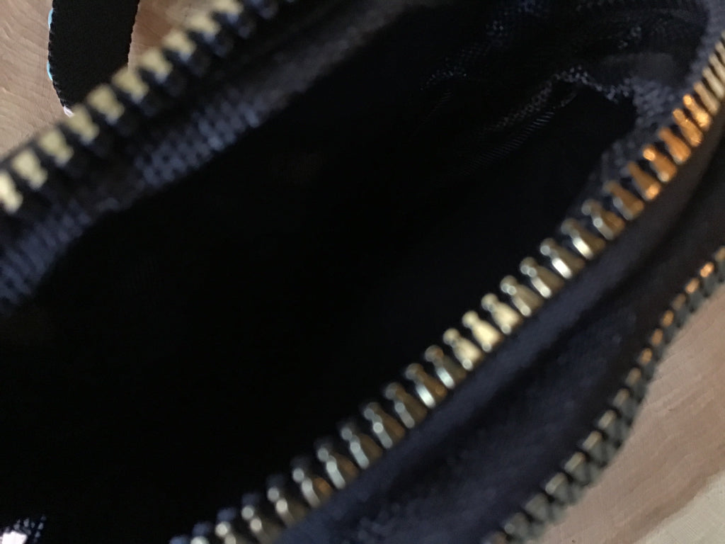 Black Nylon Quilted Crossbody Sling Bag