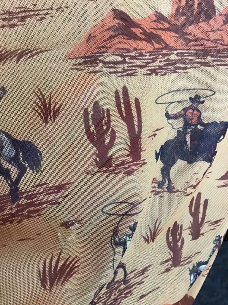 Desert Sand Cowboy Mesh T Shirt - S to 2X