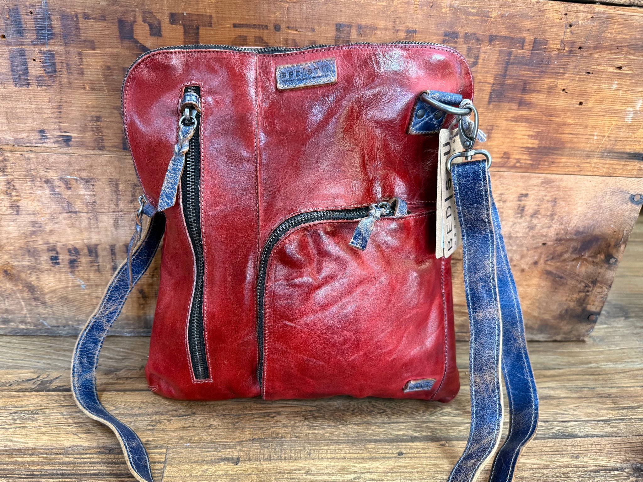 Aiken Cherry Lacquer Rustic Slate Lux - Bed Stu – Seven Songbirds