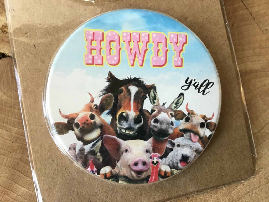 Howdy Farm Animals Car Coasters