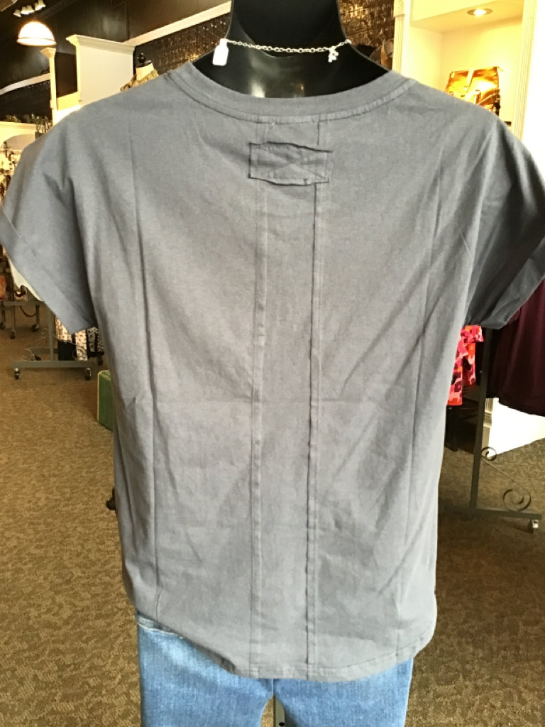 Navy Cotton Short Sleeve T Shirt - S to 3X