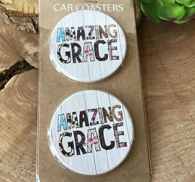Amazing Grace Car Coasters