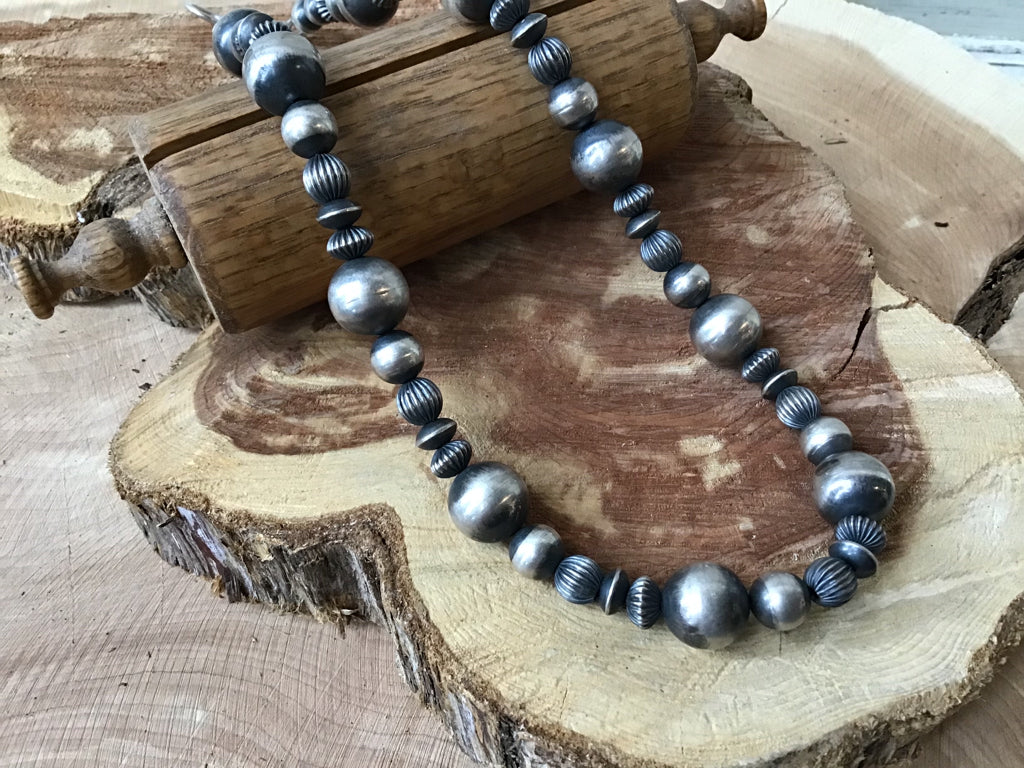 Handmade Mixed Sterling Pearl Necklace