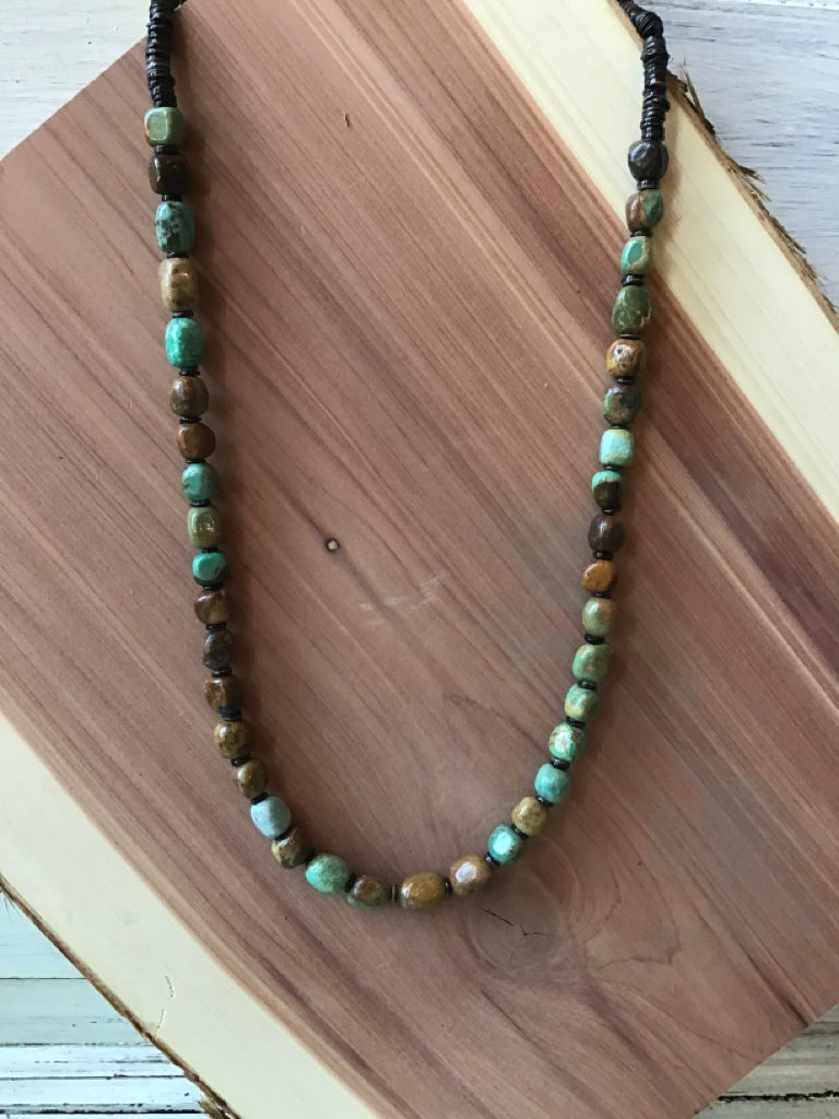 Handmade Authentic Turqouise & Shell Necklace