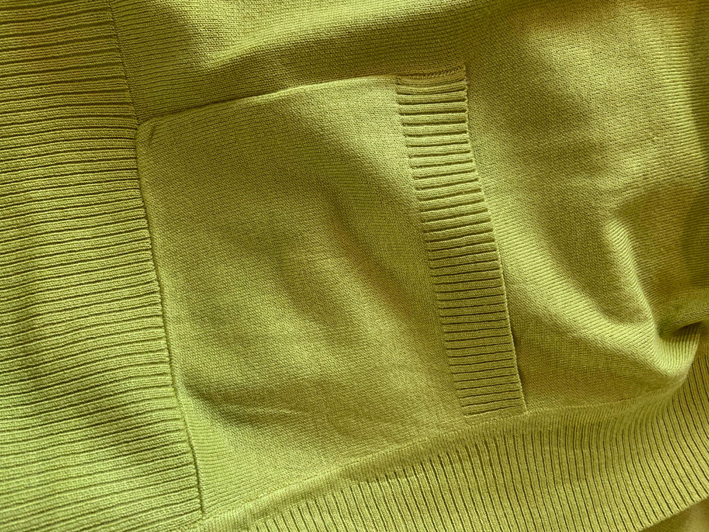 Lime Basic Open Front Lightweight Cardigan - Small to 3X