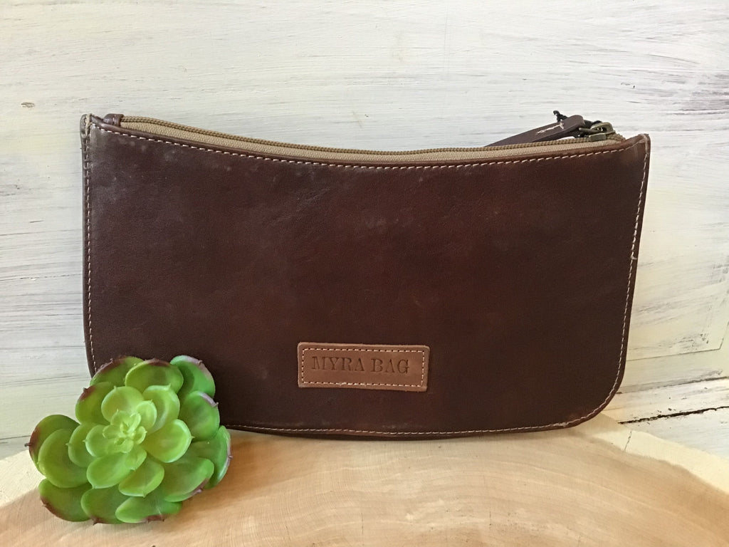 Myra Tooled Vintage Clutch Wallet