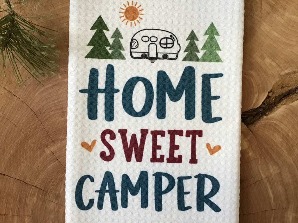 Home Sweet Camper - Waffle Kitchen Towel