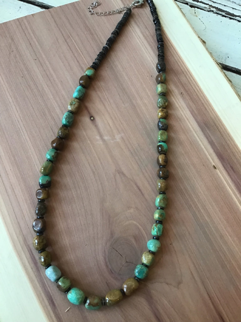 Handmade Authentic Turqouise & Shell Necklace