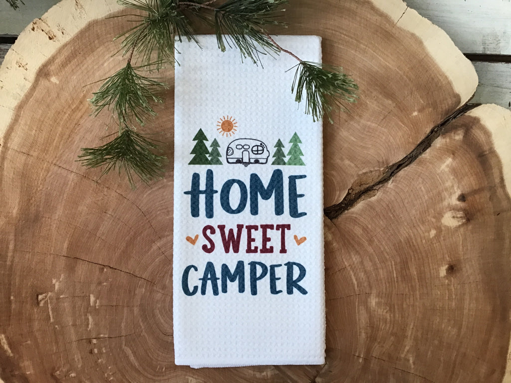 Home Sweet Camper - Waffle Kitchen Towel