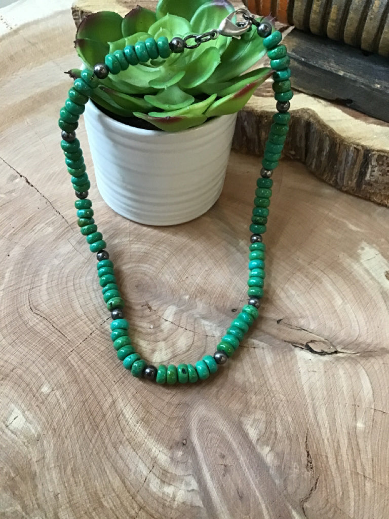 Green Rondell 18" Necklace
