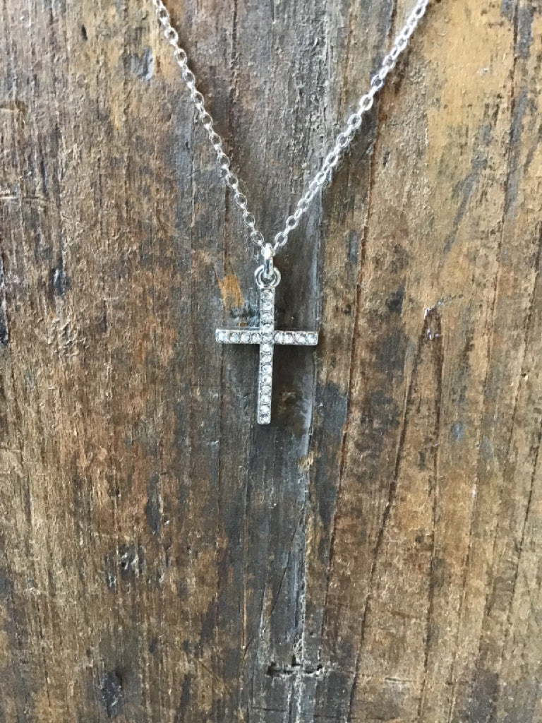 Crystal Cross Necklace Set