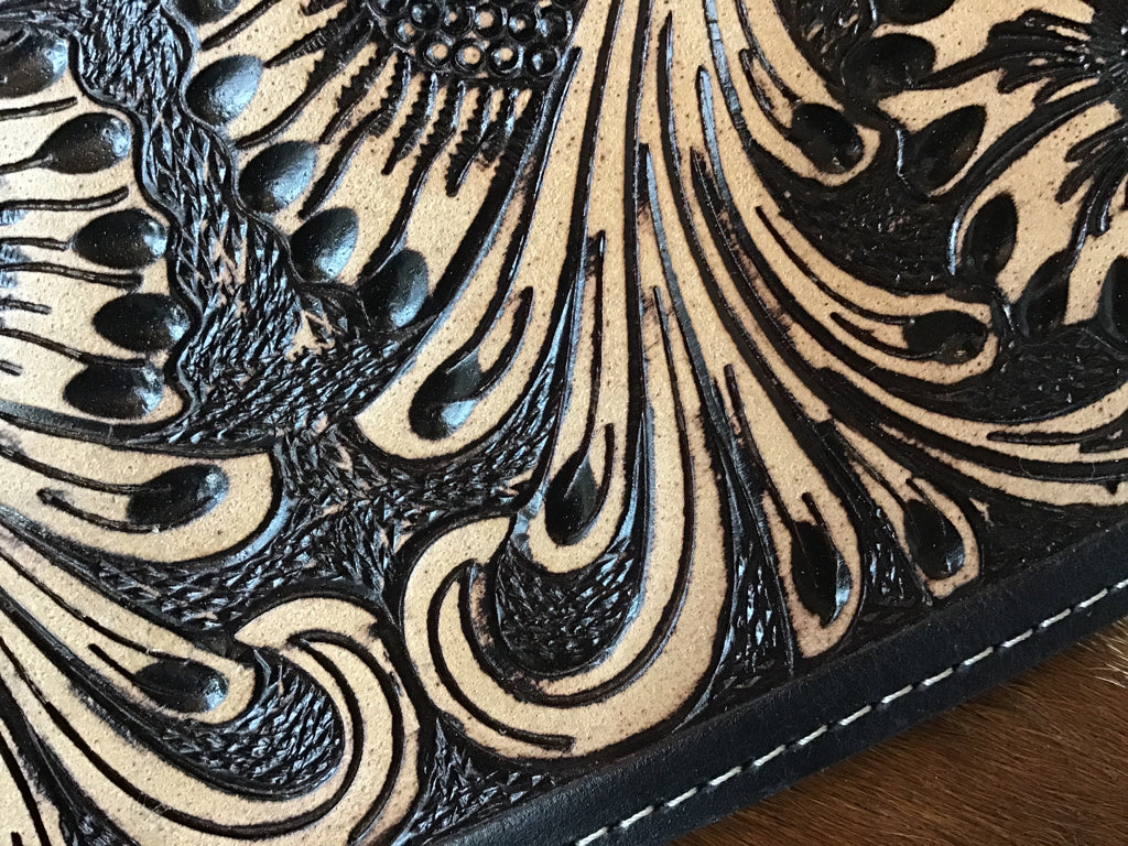Hair On Tooled Laptop Tote