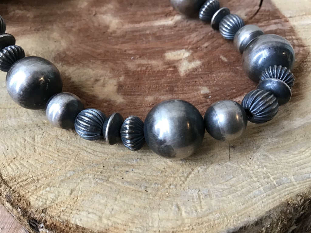 Handmade Mixed Sterling Pearl Necklace