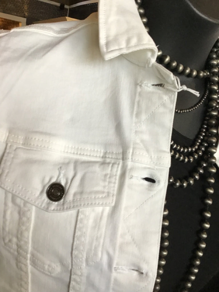 KanCan White jean Jacket - Small to XL