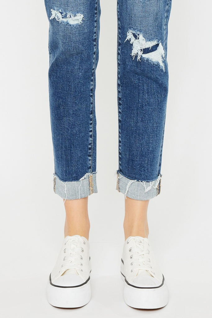 KanCan Patched Distressed Boyfriend Jeans - 5/26 to 22W