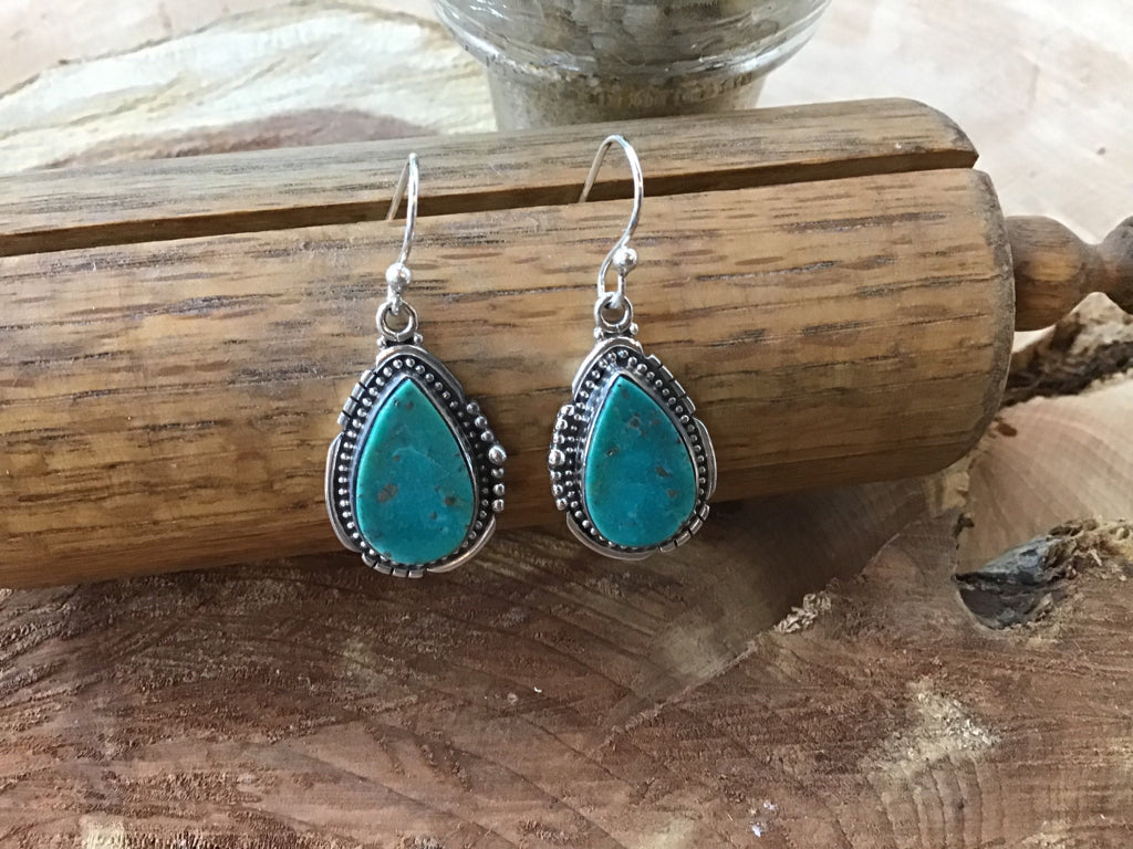 Handmade Sterling & Turquoise Earring