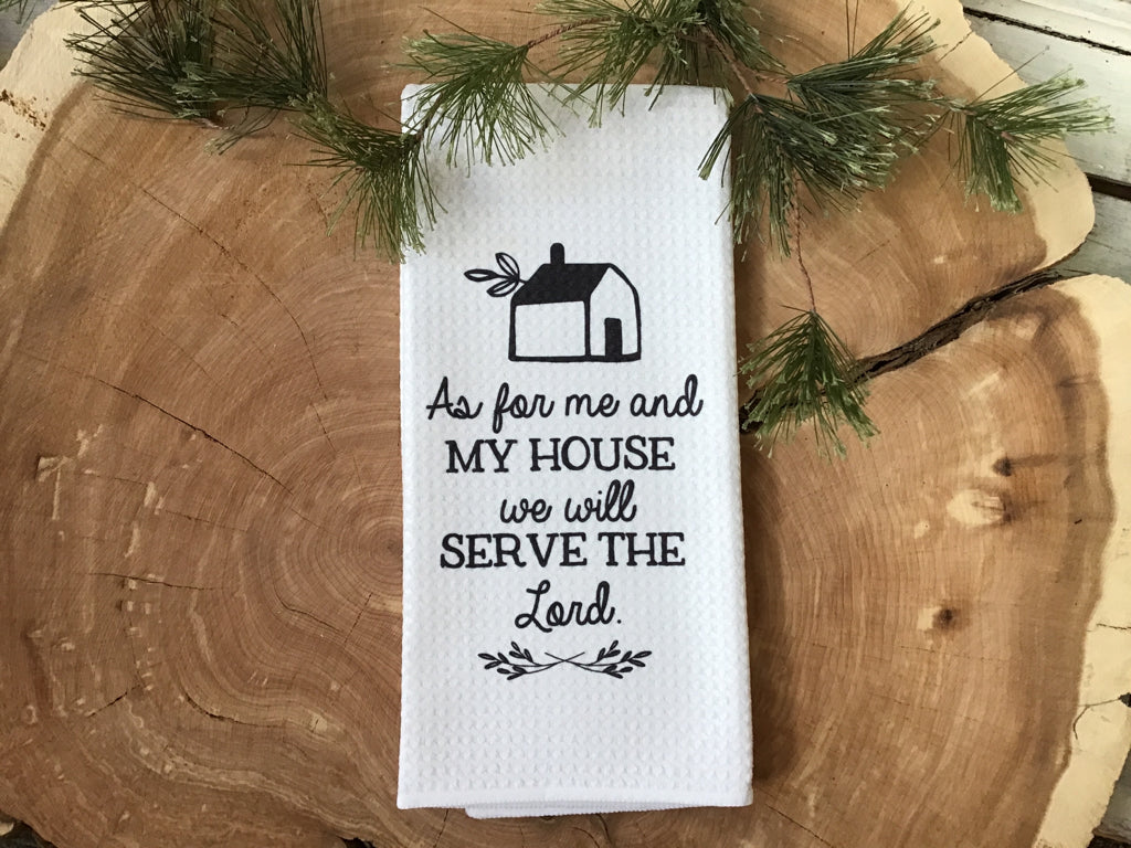 Serve the Lord - Waffle Kitchen Towel