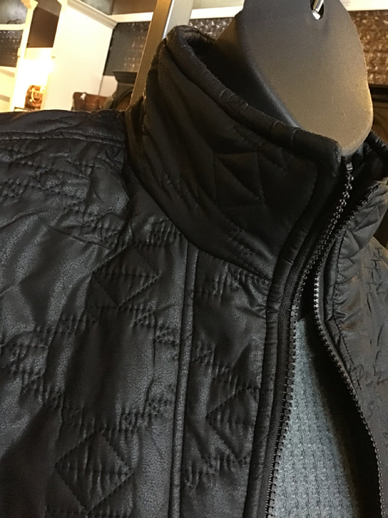 Black Quilted Aztec Puffer Coat - Small to 3X