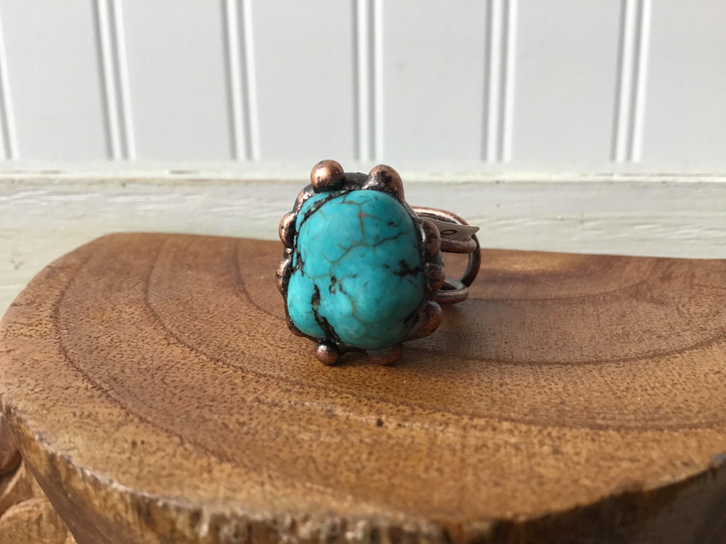 Handmade Adjustable Copper Ring