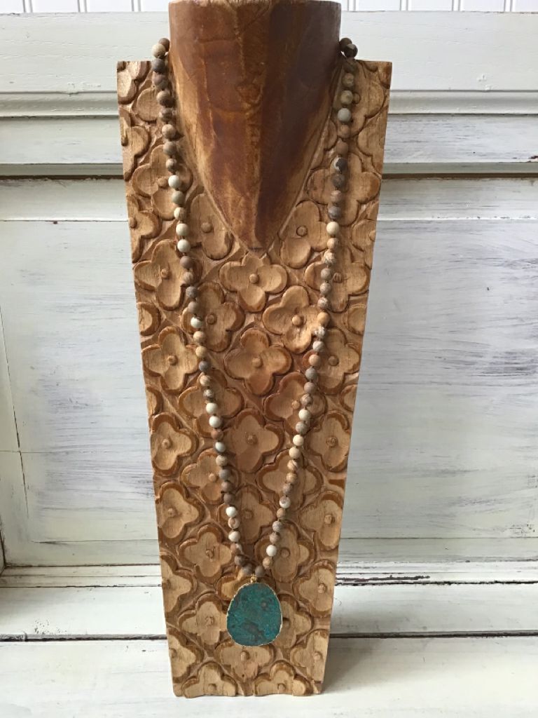 Handmade Jasper & Agate Necklace