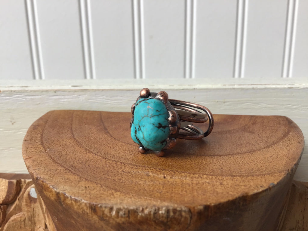 Handmade Adjustable Copper Ring