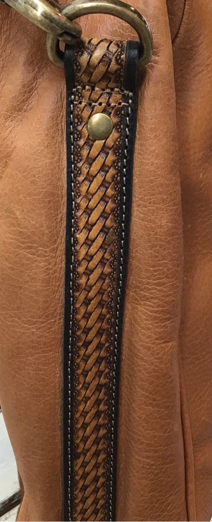 Hair On Tooled Laptop Tote