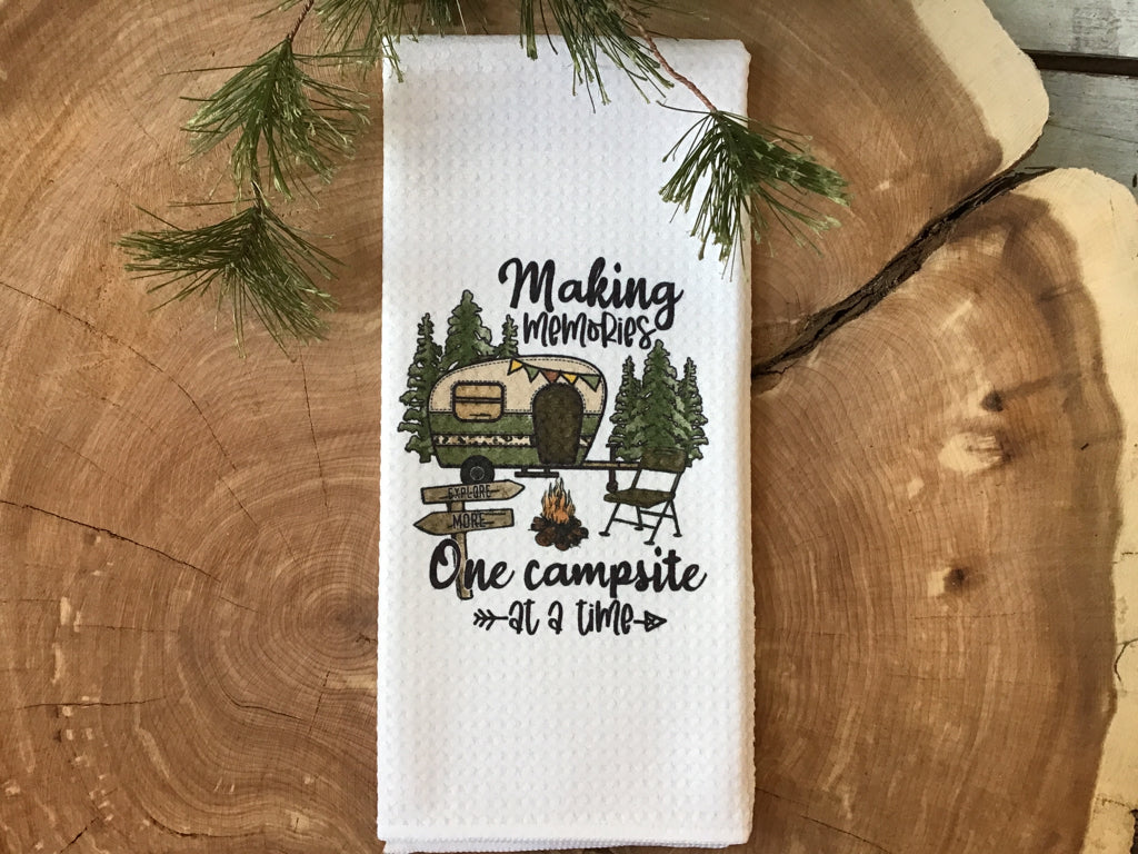 Making Memories Camping - Waffle Kitchen Towel