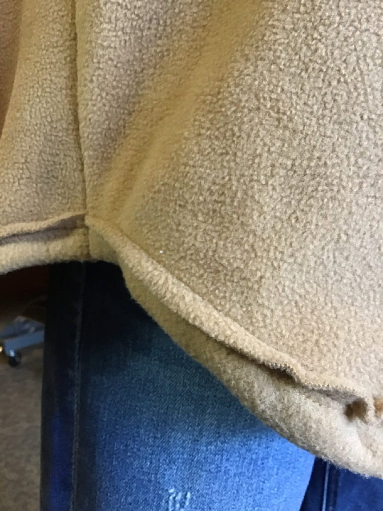Mocha Fleece Collared Pullover Sweatshirt - Small to 3X