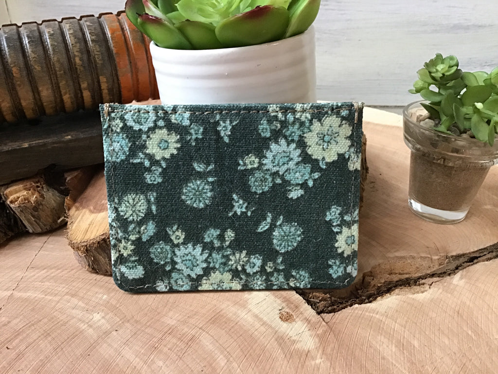 Myra Floral Fabric Cardholder Wallet