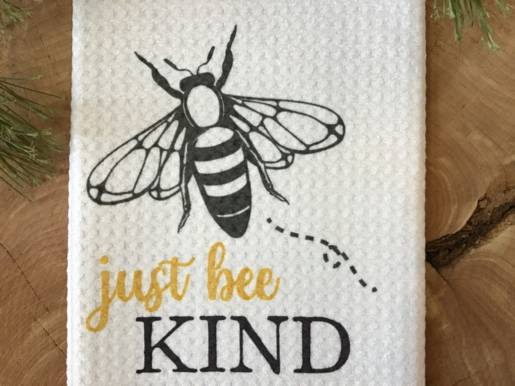 Just Be Kind Waffle Kitchen Towel