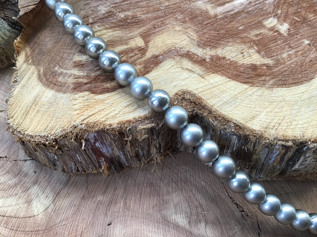 Handmade Silver Plated Navajo Pearls Necklace 20"
