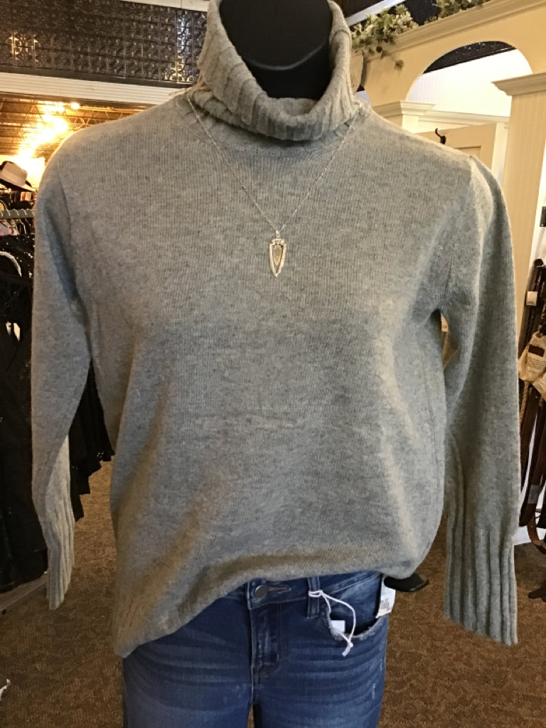 Gray Turtleneck Sweater - S/M to 2X/3X