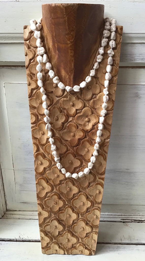 Handmade White Turquoise Necklace